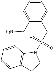 {2-[(2,3-dihydro-1H-indole-1-sulfonyl)methyl]phenyl}methanamine Structure