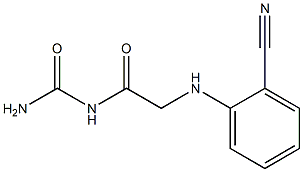 {2-[(2-cyanophenyl)amino]acetyl}urea 结构式