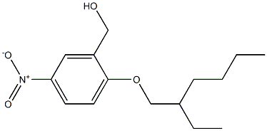 {2-[(2-ethylhexyl)oxy]-5-nitrophenyl}methanol 化学構造式