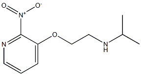 {2-[(2-nitropyridin-3-yl)oxy]ethyl}(propan-2-yl)amine,,结构式