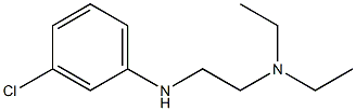 {2-[(3-chlorophenyl)amino]ethyl}diethylamine,,结构式