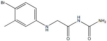 {2-[(4-bromo-3-methylphenyl)amino]acetyl}urea Structure