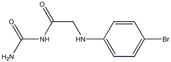 {2-[(4-bromophenyl)amino]acetyl}urea,,结构式