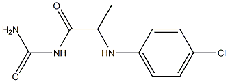 {2-[(4-chlorophenyl)amino]propanoyl}urea 化学構造式