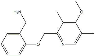 {2-[(4-methoxy-3,5-dimethylpyridin-2-yl)methoxy]phenyl}methanamine Structure