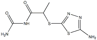 {2-[(5-amino-1,3,4-thiadiazol-2-yl)sulfanyl]propanoyl}urea