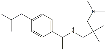 {2-[(dimethylamino)methyl]-2-methylpropyl}({1-[4-(2-methylpropyl)phenyl]ethyl})amine Struktur