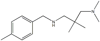 {2-[(dimethylamino)methyl]-2-methylpropyl}[(4-methylphenyl)methyl]amine,,结构式