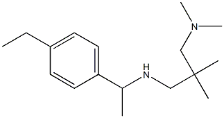 {2-[(dimethylamino)methyl]-2-methylpropyl}[1-(4-ethylphenyl)ethyl]amine Structure
