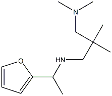 {2-[(dimethylamino)methyl]-2-methylpropyl}[1-(furan-2-yl)ethyl]amine,,结构式