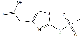 {2-[(ethylsulfonyl)amino]-1,3-thiazol-4-yl}acetic acid,,结构式