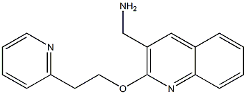 {2-[2-(pyridin-2-yl)ethoxy]quinolin-3-yl}methanamine Structure