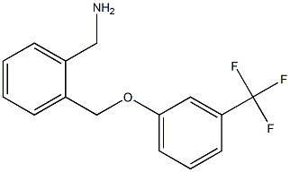 {2-[3-(trifluoromethyl)phenoxymethyl]phenyl}methanamine 结构式