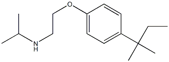 {2-[4-(2-methylbutan-2-yl)phenoxy]ethyl}(propan-2-yl)amine,,结构式