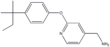 {2-[4-(2-methylbutan-2-yl)phenoxy]pyridin-4-yl}methanamine Struktur