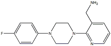 {2-[4-(4-fluorophenyl)piperazin-1-yl]pyridin-3-yl}methanamine Struktur