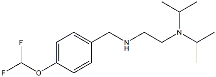 {2-[bis(propan-2-yl)amino]ethyl}({[4-(difluoromethoxy)phenyl]methyl})amine Structure