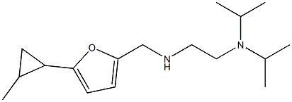 {2-[bis(propan-2-yl)amino]ethyl}({[5-(2-methylcyclopropyl)furan-2-yl]methyl})amine|