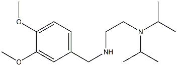 {2-[bis(propan-2-yl)amino]ethyl}[(3,4-dimethoxyphenyl)methyl]amine,,结构式