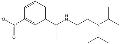 {2-[bis(propan-2-yl)amino]ethyl}[1-(3-nitrophenyl)ethyl]amine Struktur
