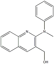 {2-[methyl(phenyl)amino]quinolin-3-yl}methanol 结构式