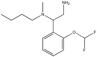 {2-amino-1-[2-(difluoromethoxy)phenyl]ethyl}(butyl)methylamine