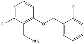 {2-chloro-6-[(2-chlorophenyl)methoxy]phenyl}methanamine|