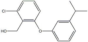 {2-chloro-6-[3-(propan-2-yl)phenoxy]phenyl}methanol