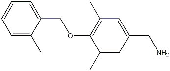 {3,5-dimethyl-4-[(2-methylphenyl)methoxy]phenyl}methanamine Struktur
