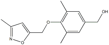 {3,5-dimethyl-4-[(3-methyl-1,2-oxazol-5-yl)methoxy]phenyl}methanol Struktur