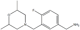 {3-[(2,6-dimethylmorpholin-4-yl)methyl]-4-fluorophenyl}methanamine