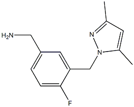 {3-[(3,5-dimethyl-1H-pyrazol-1-yl)methyl]-4-fluorophenyl}methanamine