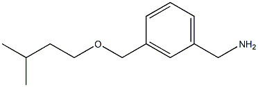 {3-[(3-methylbutoxy)methyl]phenyl}methanamine,,结构式