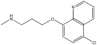 {3-[(5-chloroquinolin-8-yl)oxy]propyl}(methyl)amine Structure