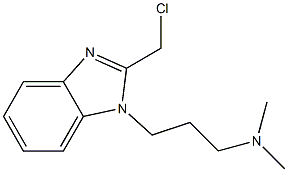 {3-[2-(chloromethyl)-1H-1,3-benzodiazol-1-yl]propyl}dimethylamine 结构式