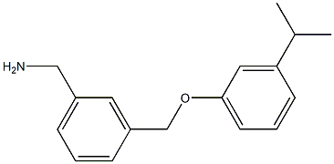 {3-[3-(propan-2-yl)phenoxymethyl]phenyl}methanamine 结构式