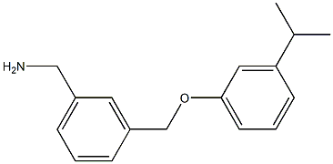 {3-[3-(propan-2-yl)phenoxymethyl]phenyl}methanamine Structure