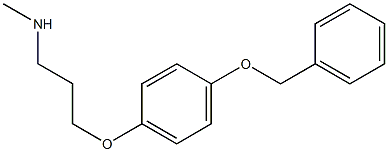 {3-[4-(benzyloxy)phenoxy]propyl}(methyl)amine 结构式