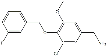 {3-chloro-4-[(3-fluorophenyl)methoxy]-5-methoxyphenyl}methanamine