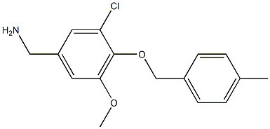 {3-chloro-5-methoxy-4-[(4-methylphenyl)methoxy]phenyl}methanamine