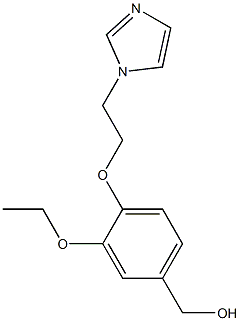 {3-ethoxy-4-[2-(1H-imidazol-1-yl)ethoxy]phenyl}methanol 结构式
