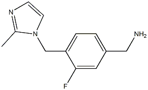 {3-fluoro-4-[(2-methyl-1H-imidazol-1-yl)methyl]phenyl}methanamine