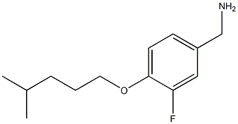 {3-fluoro-4-[(4-methylpentyl)oxy]phenyl}methanamine