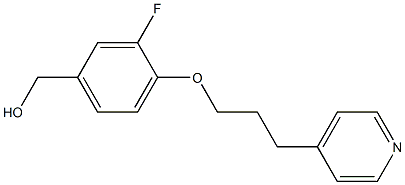 {3-fluoro-4-[3-(pyridin-4-yl)propoxy]phenyl}methanol,,结构式