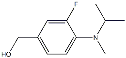 {3-fluoro-4-[methyl(propan-2-yl)amino]phenyl}methanol Structure