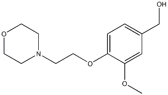 {3-methoxy-4-[2-(morpholin-4-yl)ethoxy]phenyl}methanol,,结构式