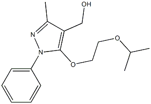{3-methyl-1-phenyl-5-[2-(propan-2-yloxy)ethoxy]-1H-pyrazol-4-yl}methanol Structure