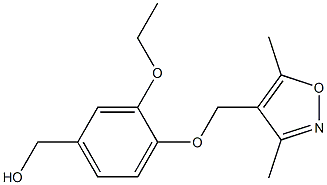 {4-[(3,5-dimethyl-1,2-oxazol-4-yl)methoxy]-3-ethoxyphenyl}methanol Structure