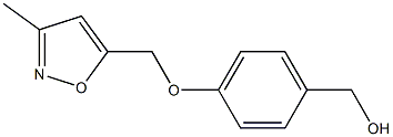 {4-[(3-methyl-1,2-oxazol-5-yl)methoxy]phenyl}methanol Struktur