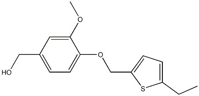 {4-[(5-ethylthiophen-2-yl)methoxy]-3-methoxyphenyl}methanol Structure